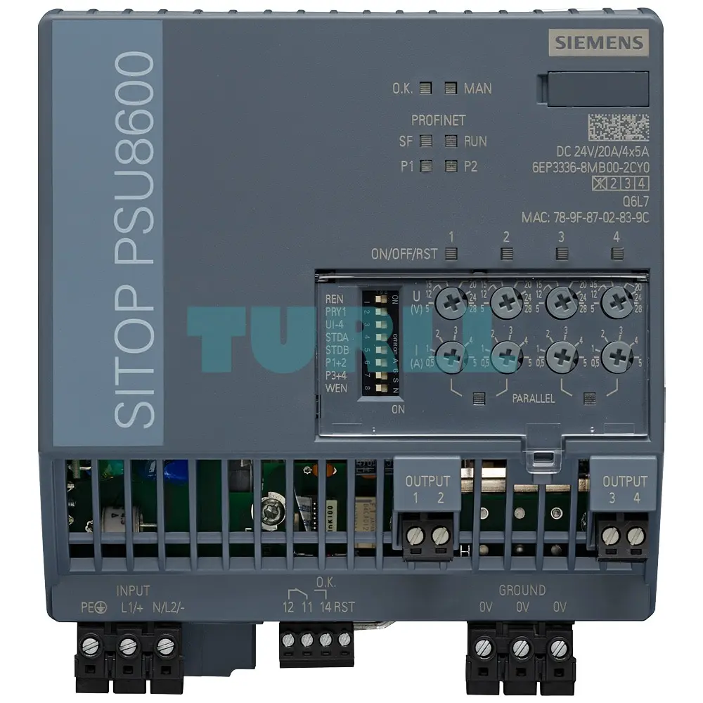 6EP3336-8MB00-2CY0 SIEMENS SITOP PSU8600 1AC 20 A/4x5 A PN stabilized power supply Original Brand New 1 6EP3336-8MB00-2CY0 SIEMENS SITOP PSU8600 1AC 20 A/4x5 A PN stabilized power supply Original Brand New