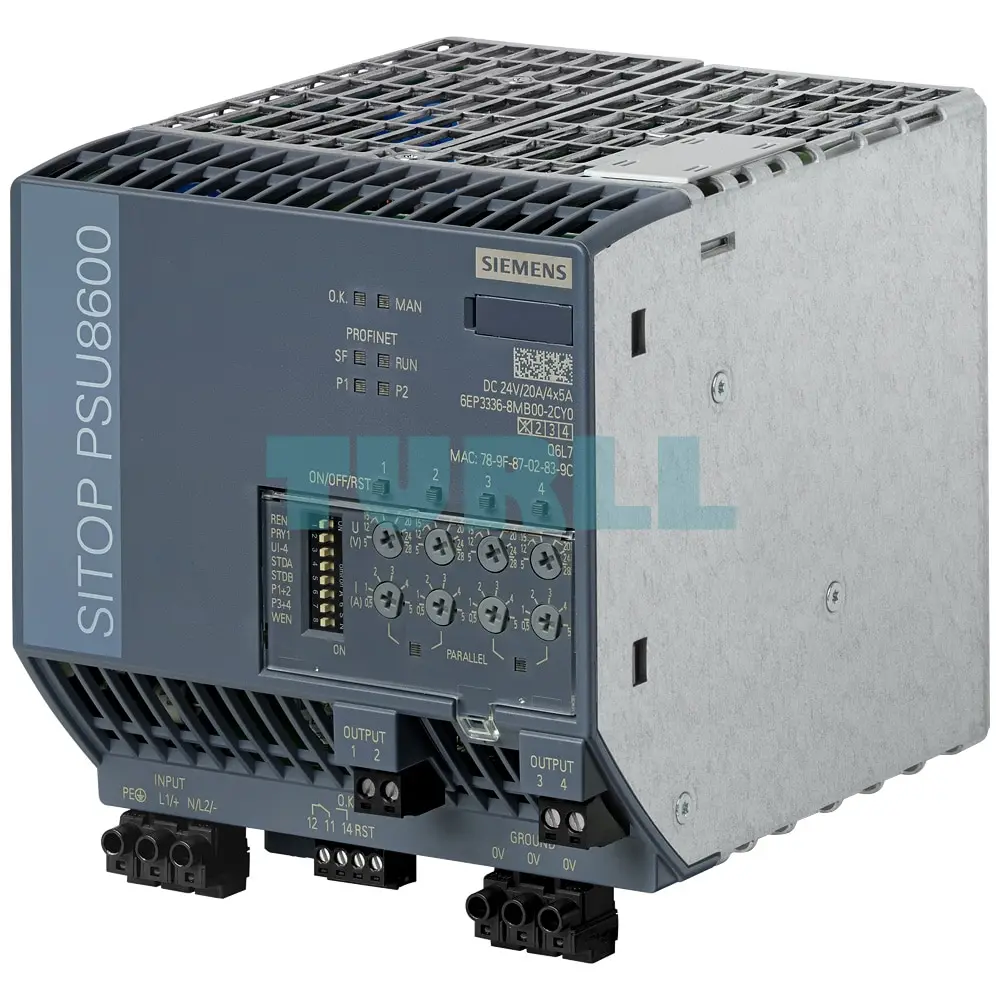 6EP3336-8MB00-2CY0 SIEMENS SITOP PSU8600 1AC 20 A/4x5 A PN stabilized power supply Original Brand New 3 6EP3336-8MB00-2CY0 SIEMENS SITOP PSU8600 1AC 20 A/4x5 A PN stabilized power supply Original Brand New - Image 3
