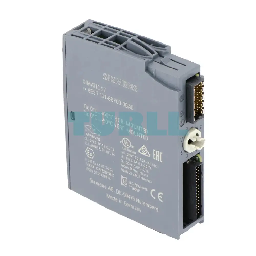 Siemens 6ES7131-6BF00-0BA0 SIMATIC ET 200SP, Digital Input Module, DI 8x 24V DC Original Brand New 3 Siemens 6ES7131-6BF00-0BA0 SIMATIC ET 200SP, Digital Input Module, DI 8x 24V DC