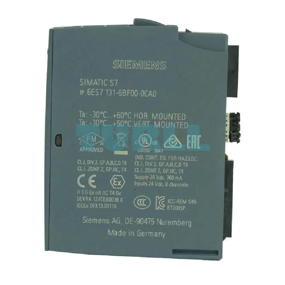Siemens 6ES7131-6BF00-0CA0 SIMATIC ET 200SP Digital Input Module, DI 8x24V DC Original Brand New 3 Siemens 6ES7131-6BF00-0CA0 SIMATIC ET 200SP Digital Input Module, DI 8x24V DC