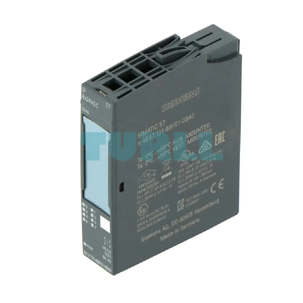 Siemens 6ES7131-6BF01-0BA0 SIMATIC ET 200SP Digital Input Module DI 8x24V DC