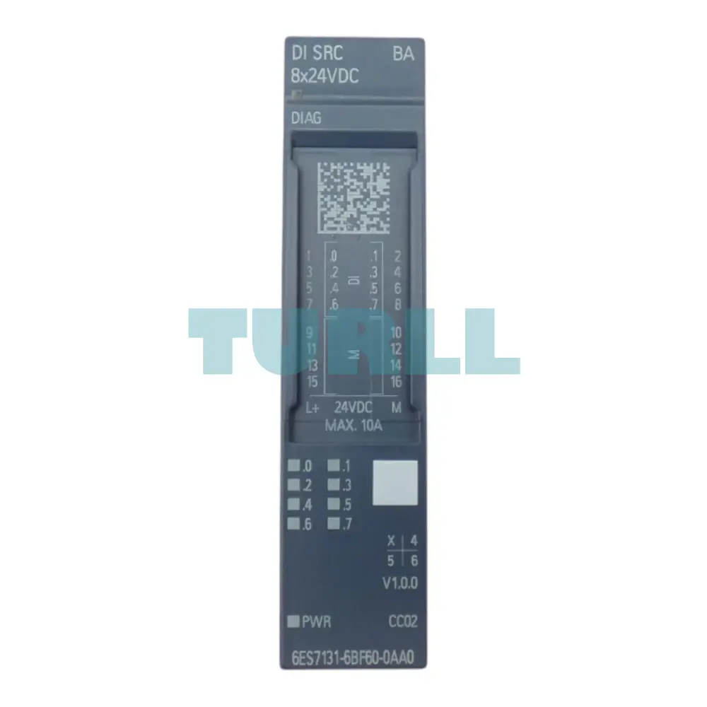 Siemens 6ES7131-6BF60-0AA0 SIMATIC ET 200SP, Digital Input Module, DI 8x 24V DC Original Brand New 1 Siemens 6ES7131-6BF60-0AA0 SIMATIC ET 200SP, Digital Input Module, DI 8x 24V DC