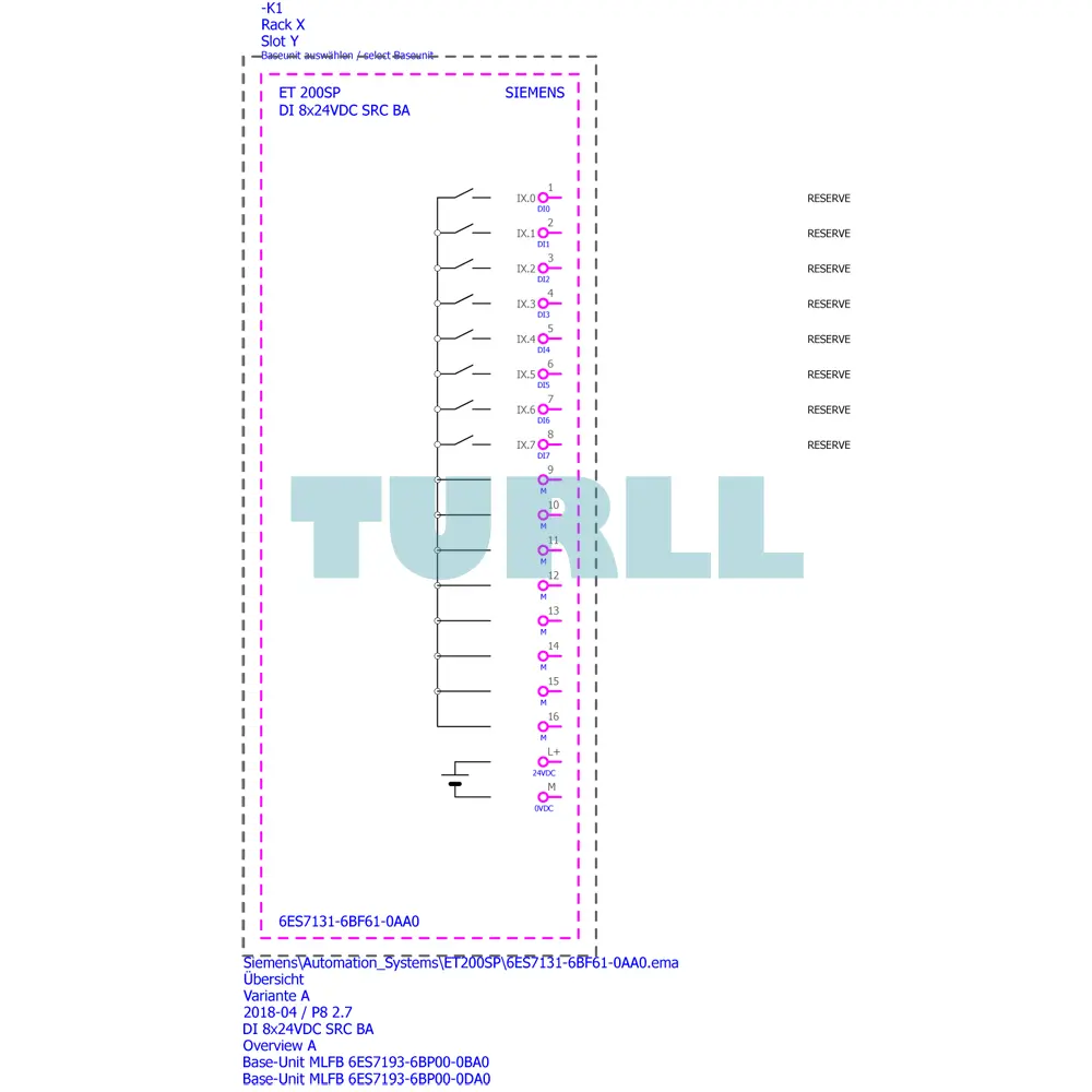 Siemens 6ES7131-6BF61-0AA0 SIMATIC ET 200SP, Digital Input Module, DI 8x 24V DC SRC BA Original Brand New 7 Siemens 6ES7131-6BF61-0AA0 SIMATIC ET 200SP, Digital Input Module, DI 8x 24V DC SRC BA