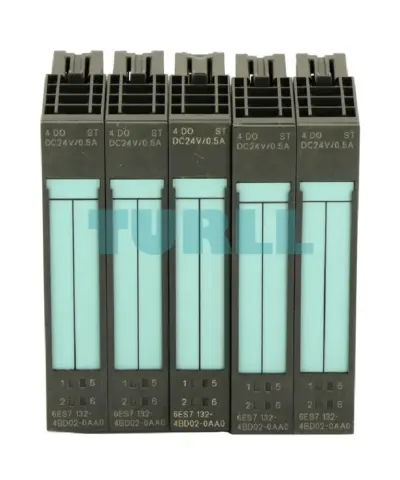 Siemens 6ES7132-4BD02-0AA0 SIMATIC DP ET 200S Electronic Module, 4 DO Standard 24V DC/0.5A