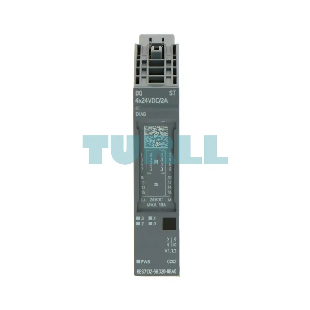 Siemens 6ES7132-6BD20-0BA0 SIMATIC ET 200SP, Digital Output Module, DQ 4x 24VDC/2A Standard