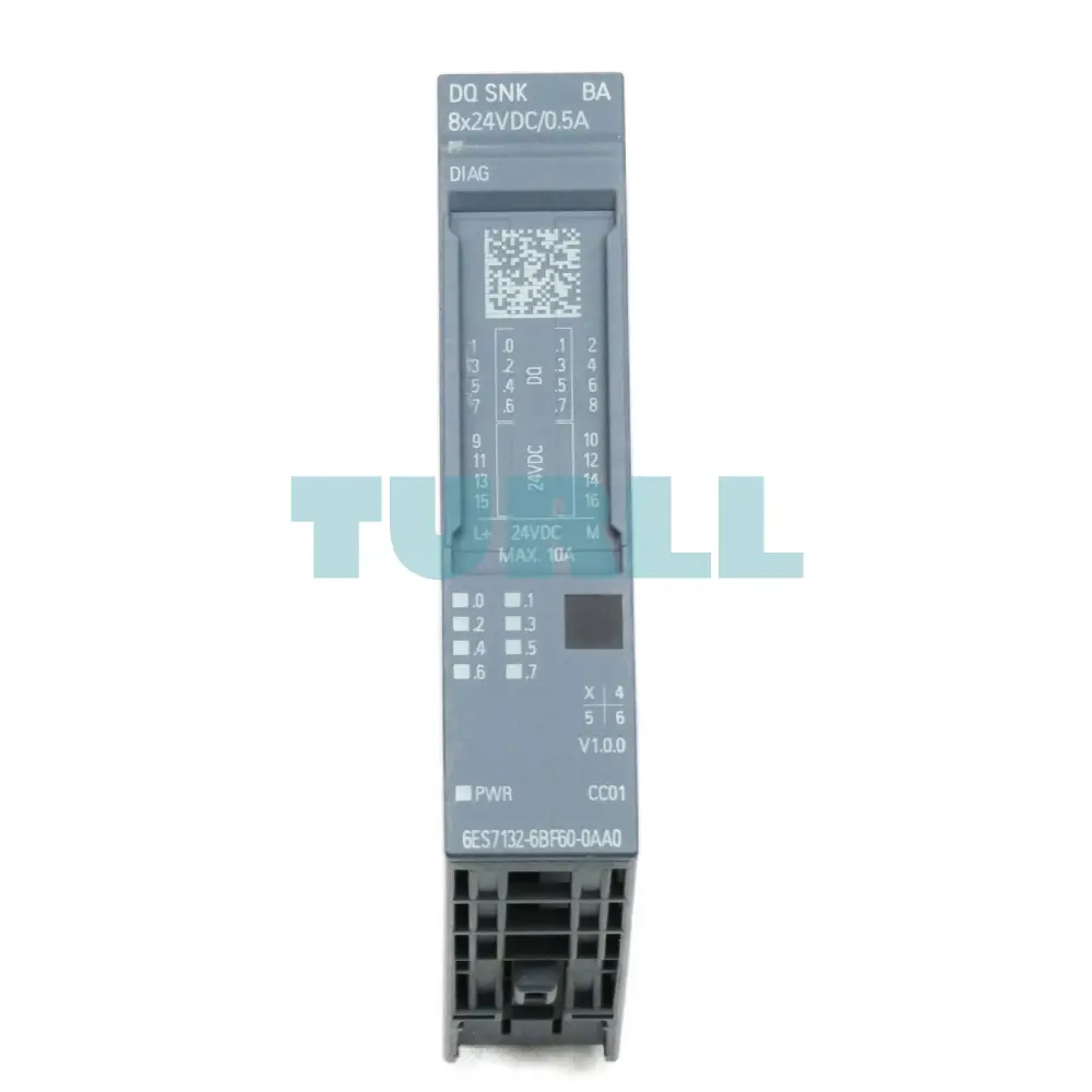 Siemens 6ES7132-6BF60-0AA0 SIMATIC ET 200SP DQ 8x24V DC/0.5A Sink Basic Original Brand New 1 Siemens 6ES7132-6BF60-0AA0 SIMATIC ET 200SP DQ 8x24V DC/0.5A Sink Basic