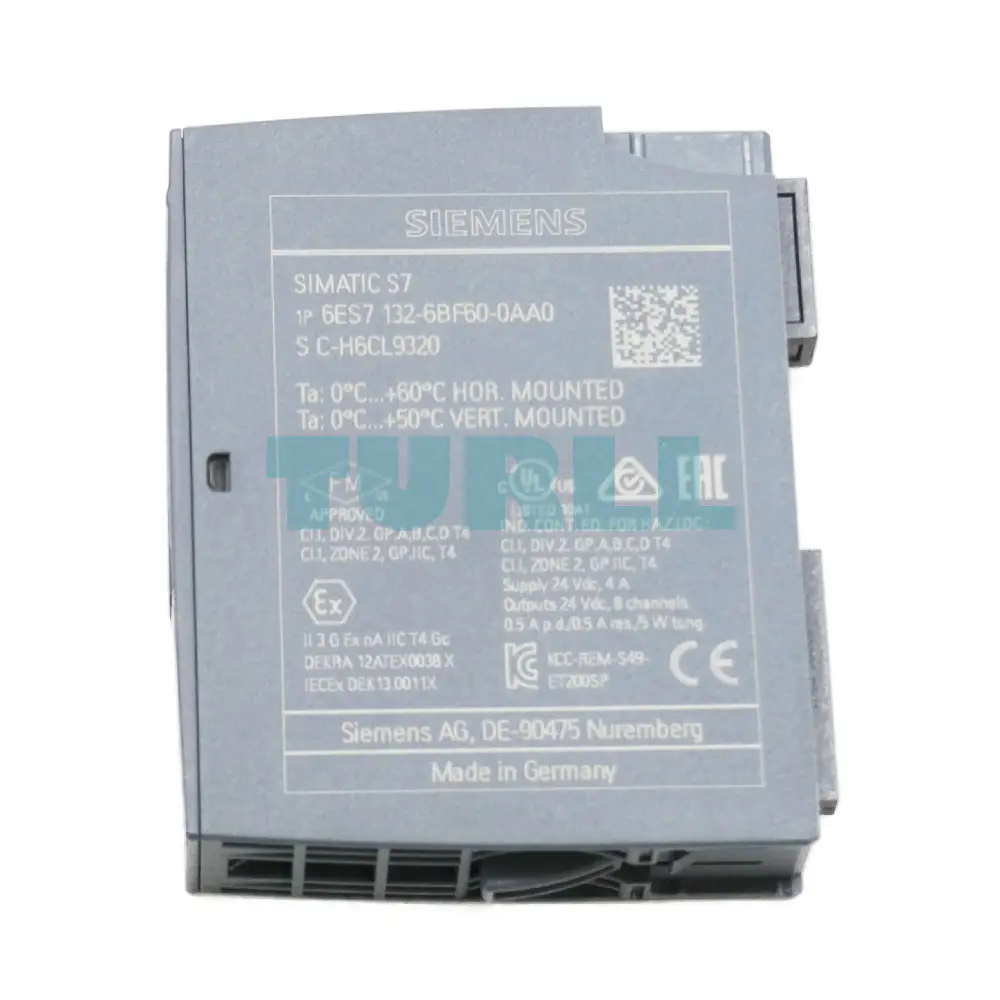 Siemens 6ES7132-6BF60-0AA0 SIMATIC ET 200SP DQ 8x24V DC/0.5A Sink Basic Original Brand New 3 Siemens 6ES7132-6BF60-0AA0 SIMATIC ET 200SP DQ 8x24V DC/0.5A Sink Basic