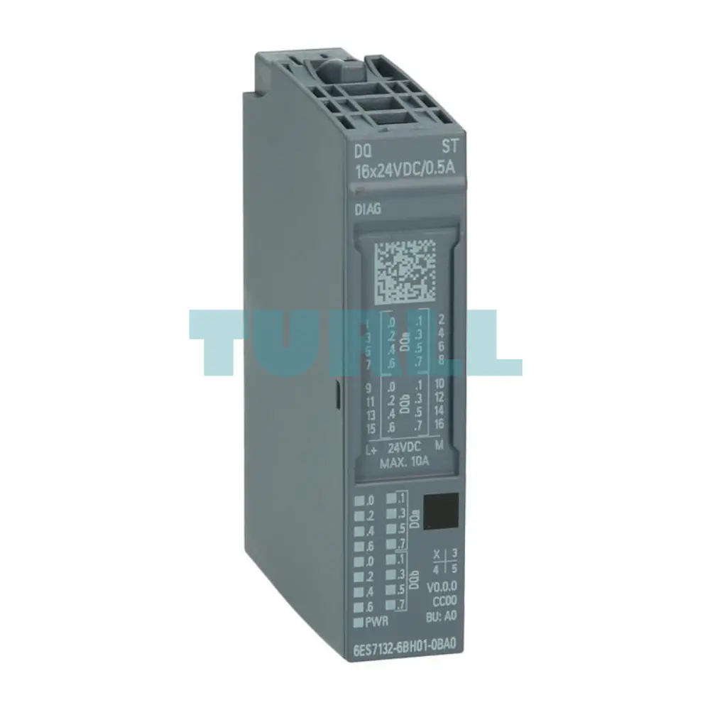 Siemens 6ES7132-6BH01-0BA0 SIMATIC ET 200SP, Digital Output Module, DQ 16x 24V DC/0.5A