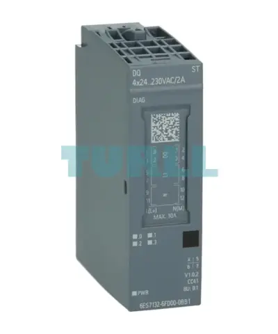 Siemens 6ES7132-6FD00-0BB1 SIMATIC ET 200SP, Digital Output Module, DQ 4x 24–230V AC/2A