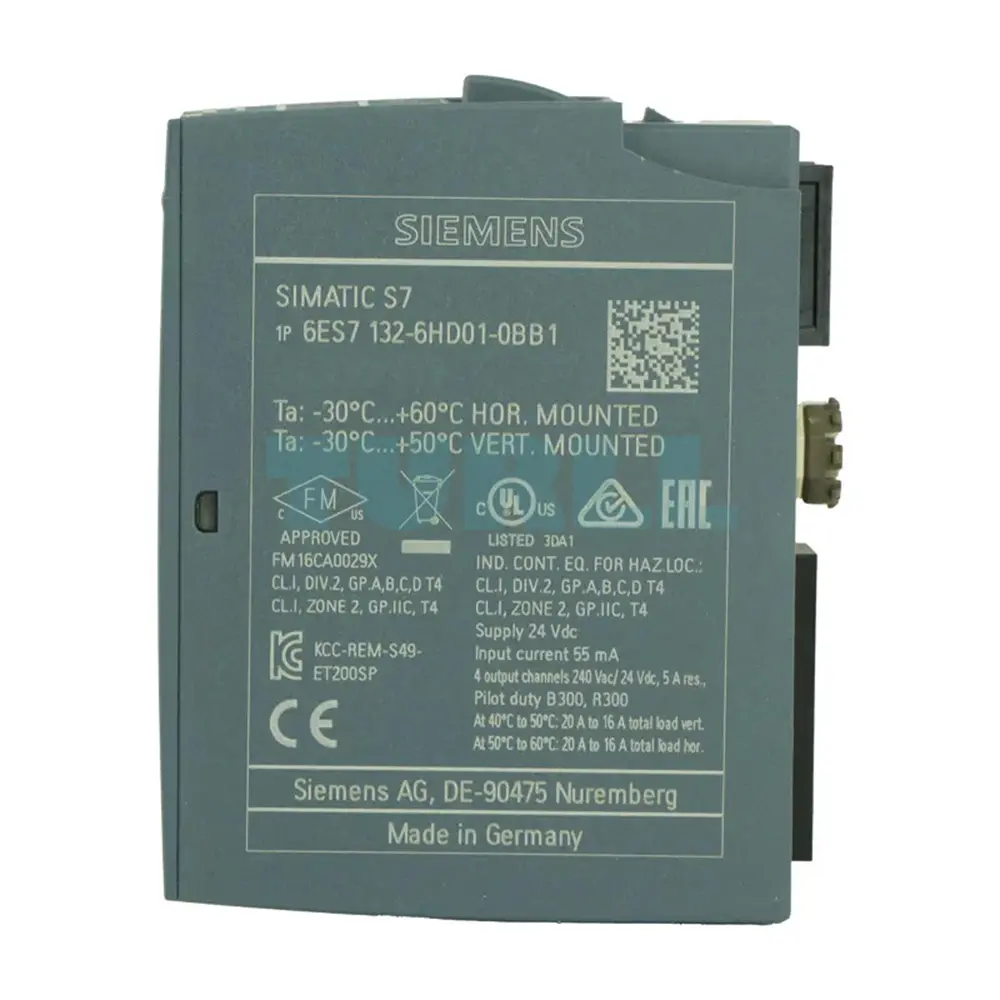 6ES7132-6HD01-0BB1 Siemens SIMATIC ET 200SP Relay Module Original Brand New 4 6ES7132-6HD01-0BB1 Siemens SIMATIC ET 200SP Relay Module