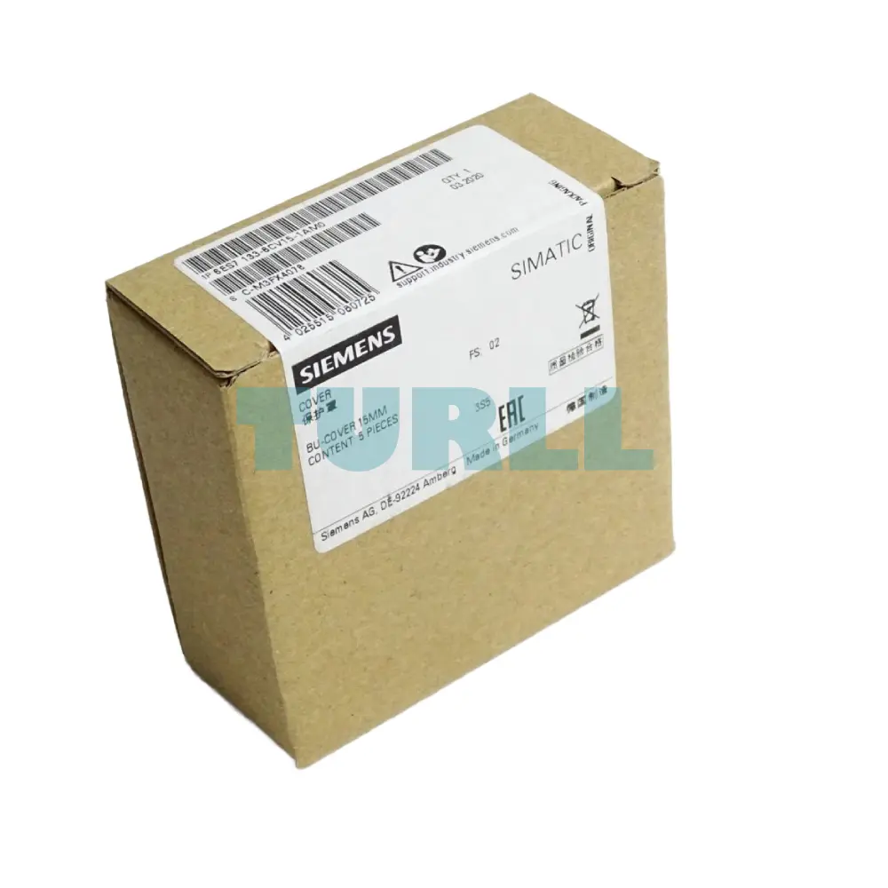 Siemens 6ES7133-6CV15-1AM0 SIMATIC ET 200SP BU Cover, 15mm, 5-Pack Original Brand New 4 Siemens 6ES7133-6CV15-1AM0 SIMATIC ET 200SP BU Cover, 15mm, 5-Pack