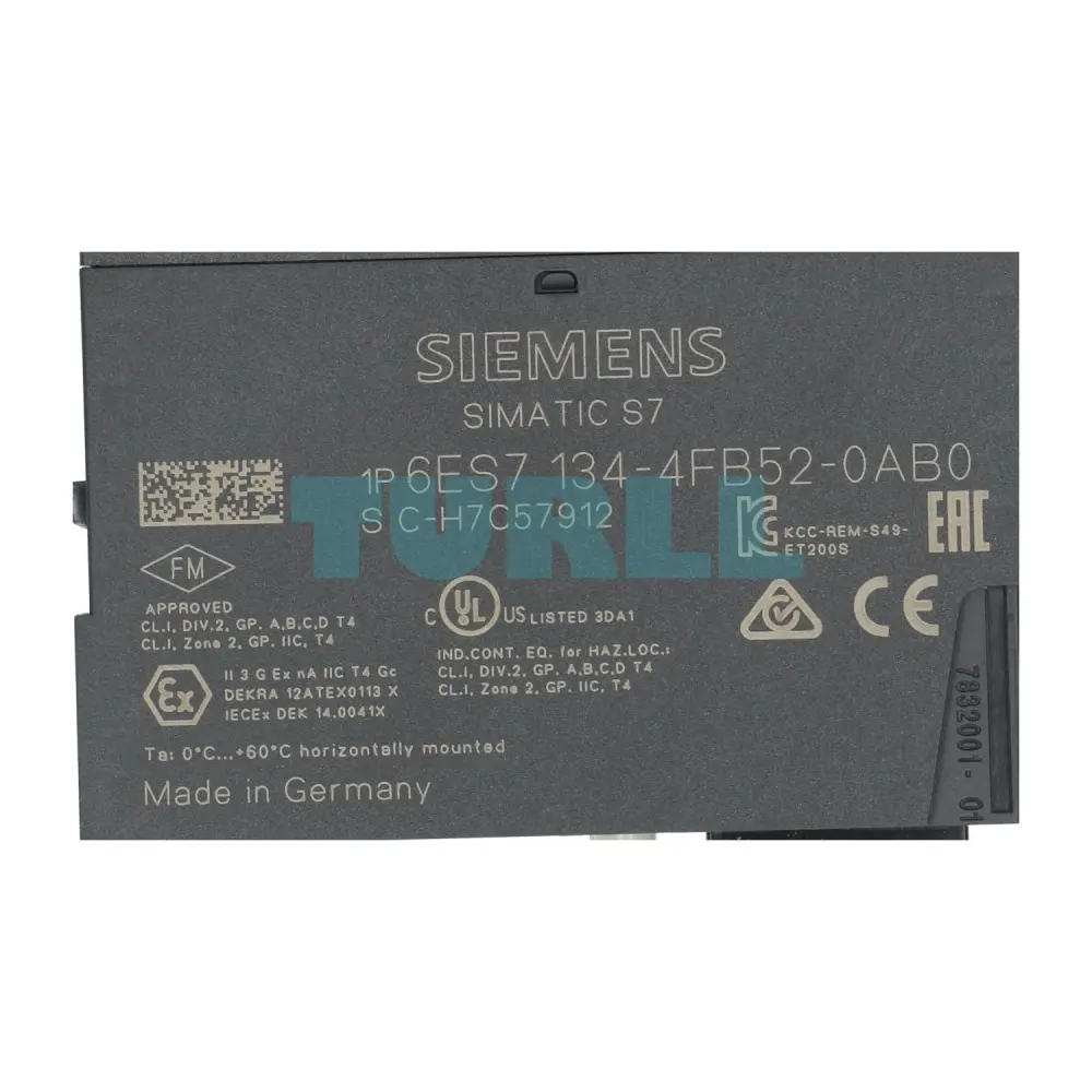 6ES7134-4FB52-0AB0 Siemens SIMATIC DP Electronics Module Original Brand New 3 6ES7134-4FB52-0AB0 Siemens SIMATIC DP Electronics Module