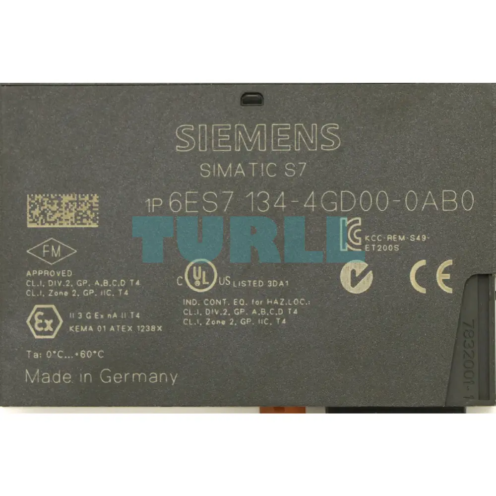 Siemens 6ES7134-4GD00-0AB0 SIMATIC DP ET 200S Analog Input Module, 4AI Standard, 4-20mA Original Brand New 2 Siemens 6ES7134-4GD00-0AB0 SIMATIC DP ET 200S Analog Input Module, 4AI Standard, 4-20mA