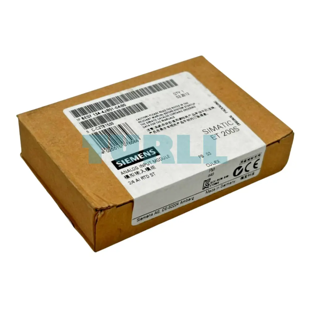 Siemens 6ES7134-4JB51-0AB0 SIMATIC DP ET 200S Electronics Module, 2/4 AI RTD Standard