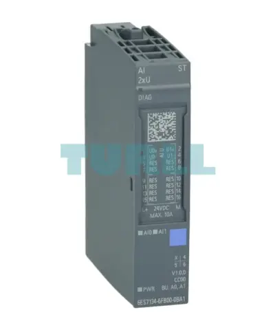 Siemens 6ES7134-6FB00-0BA1 SIMATIC ET 200SP Analog Input Module AI 2xU, 16-Bit