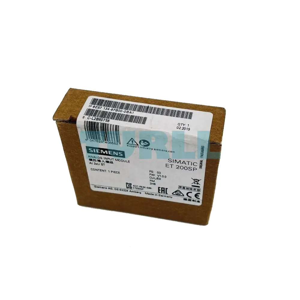 Siemens 6ES7134-6FB00-0BA1 SIMATIC ET 200SP Analog Input Module AI 2xU, 16-Bit