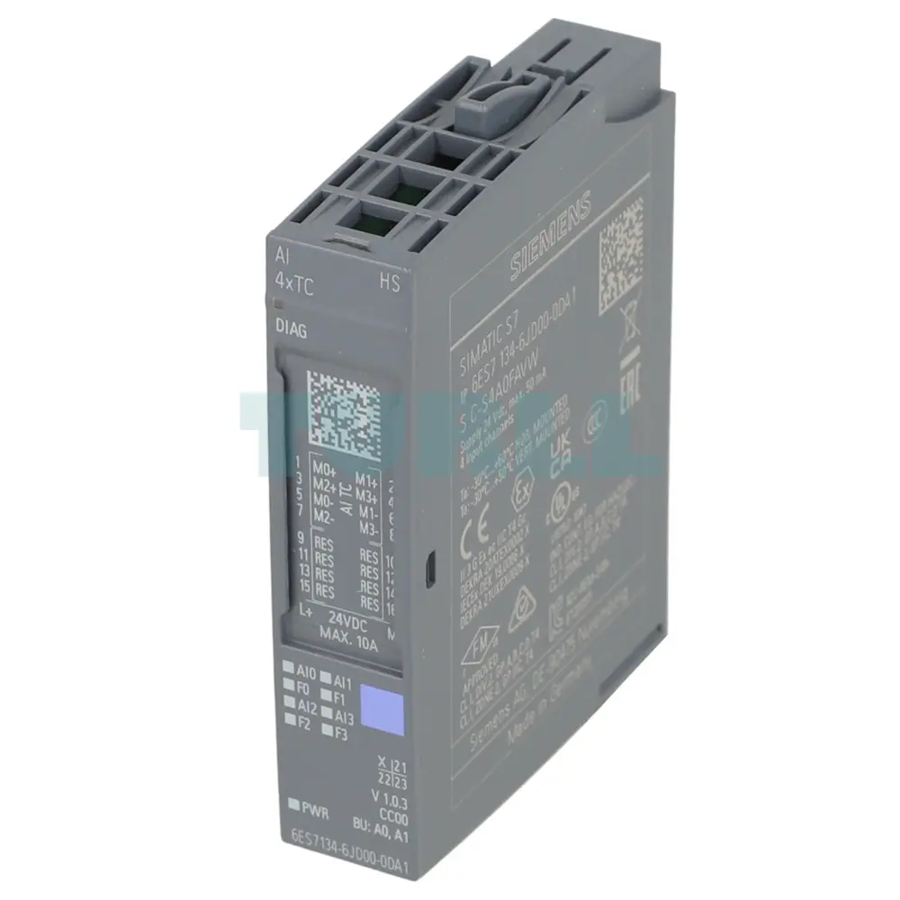 6ES7134-6JD00-0DA1 Siemens SIMATIC ET 200SP Analog Input Module Original Brand New 1 6ES7134-6JD00-0DA1 Siemens SIMATIC ET 200SP Analog Input Module