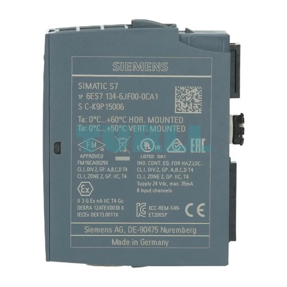 Siemens 6ES7134-6JF00-0CA1 SIMATIC ET 200SP, Analog Input Module, AI 8xRTD/TC