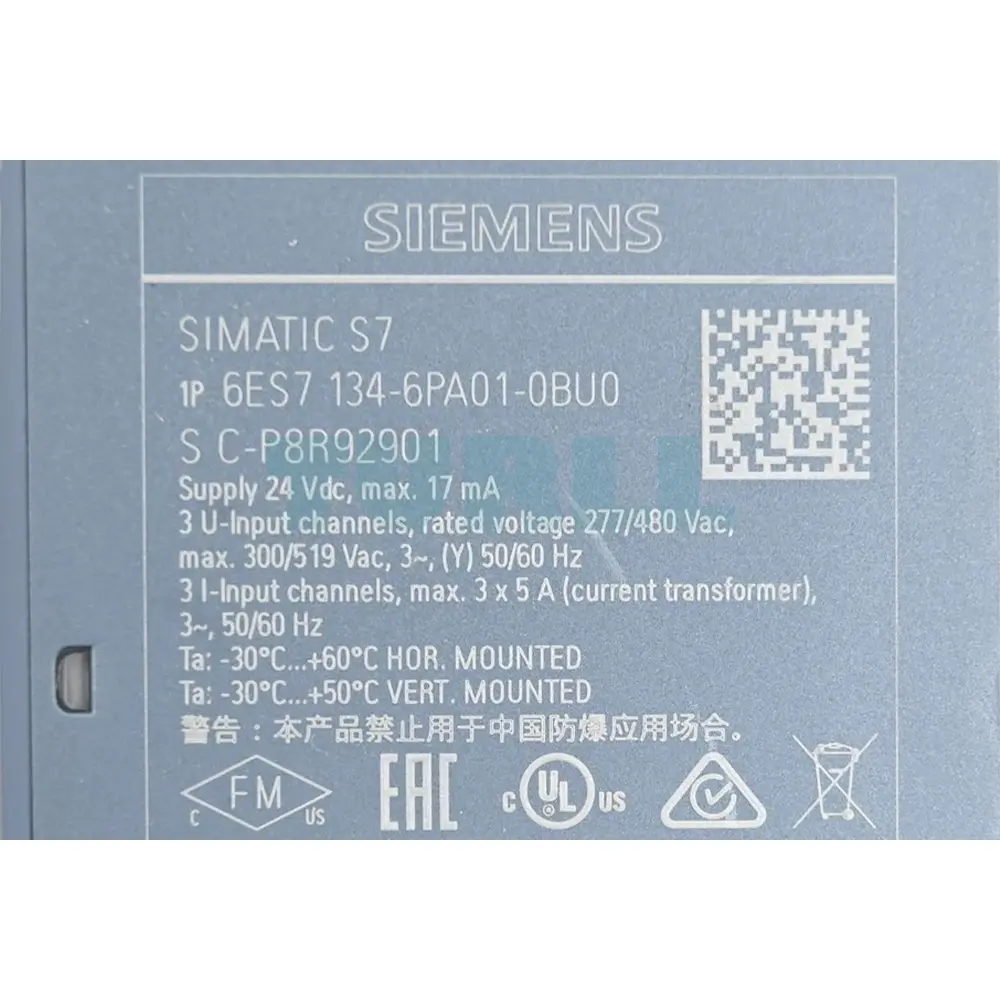 6ES7134-6PA01-0BU0 Siemens SIMATIC ET 200SP Analog Input Module Original Brand New 3 6ES7134-6PA01-0BU0 Siemens SIMATIC ET 200SP Analog Input Module