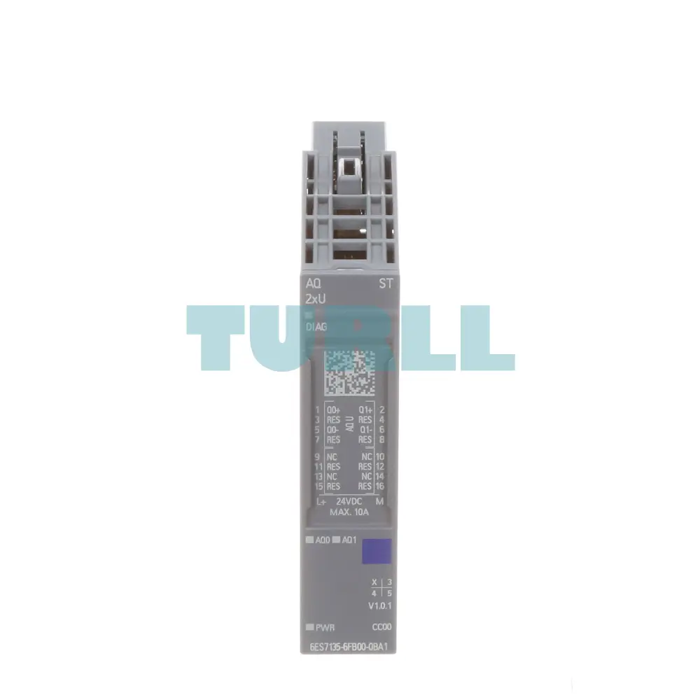 Siemens 6ES7135-6FB00-0BA1 SIMATIC ET 200SP Analog Output Module AQ 2xU Standard Original Brand New 1 Siemens 6ES7135-6FB00-0BA1 SIMATIC ET 200SP Analog Output Module AQ 2xU Standard