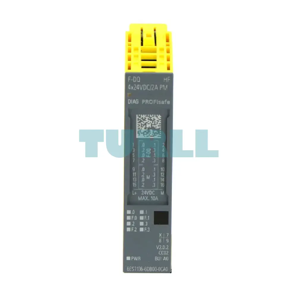 Siemens 6ES7136-6DB00-0CA0 SIMATIC DP ET 200SP, F-DQ, 4x24V DC, Safety Output Module