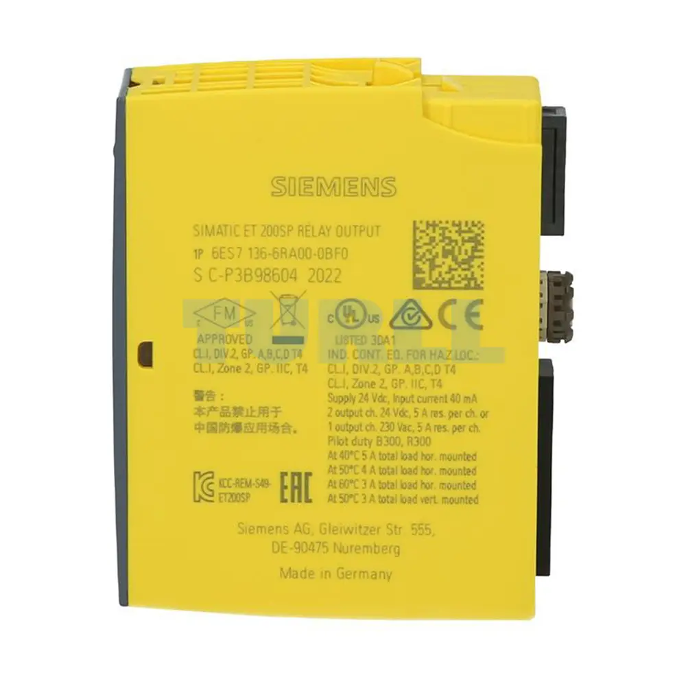 6ES7136-6RA00-0BF0 Siemens SIMATIC DP Electronics Module Original Brand New 4 6ES7136-6RA00-0BF0