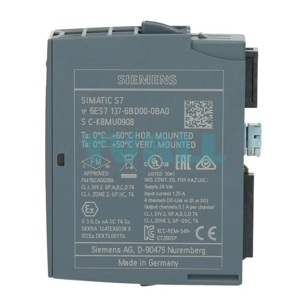 Siemens 6ES7137-6BD00-0BA0 SIMATIC ET 200SP CM 4xIO-Link ST Communication Module