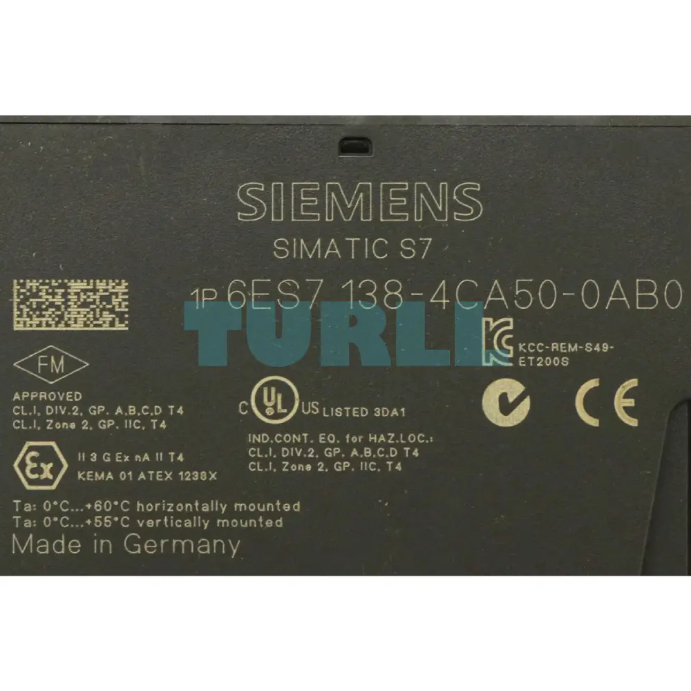 Siemens 6ES7138-4CA50-0AB0 SIMATIC DP PM-E Power Module for ET 200S, 24V-48V DC Original Best Quality 2 Siemens 6ES7138-4CA50-0AB0 SIMATIC DP PM-E Power Module for ET 200S, 24V-48V DC