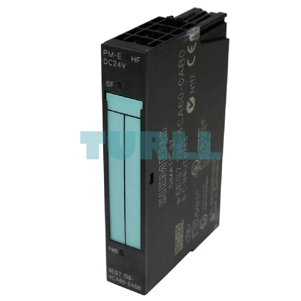 Siemens 6ES7138-4CA60-0AB0 SIMATIC DP Power Module PM-E High Feature for ET 200S Original Brand New 1 Siemens 6ES7138-4CA60-0AB0 SIMATIC DP Power Module PM-E High Feature for ET 200S