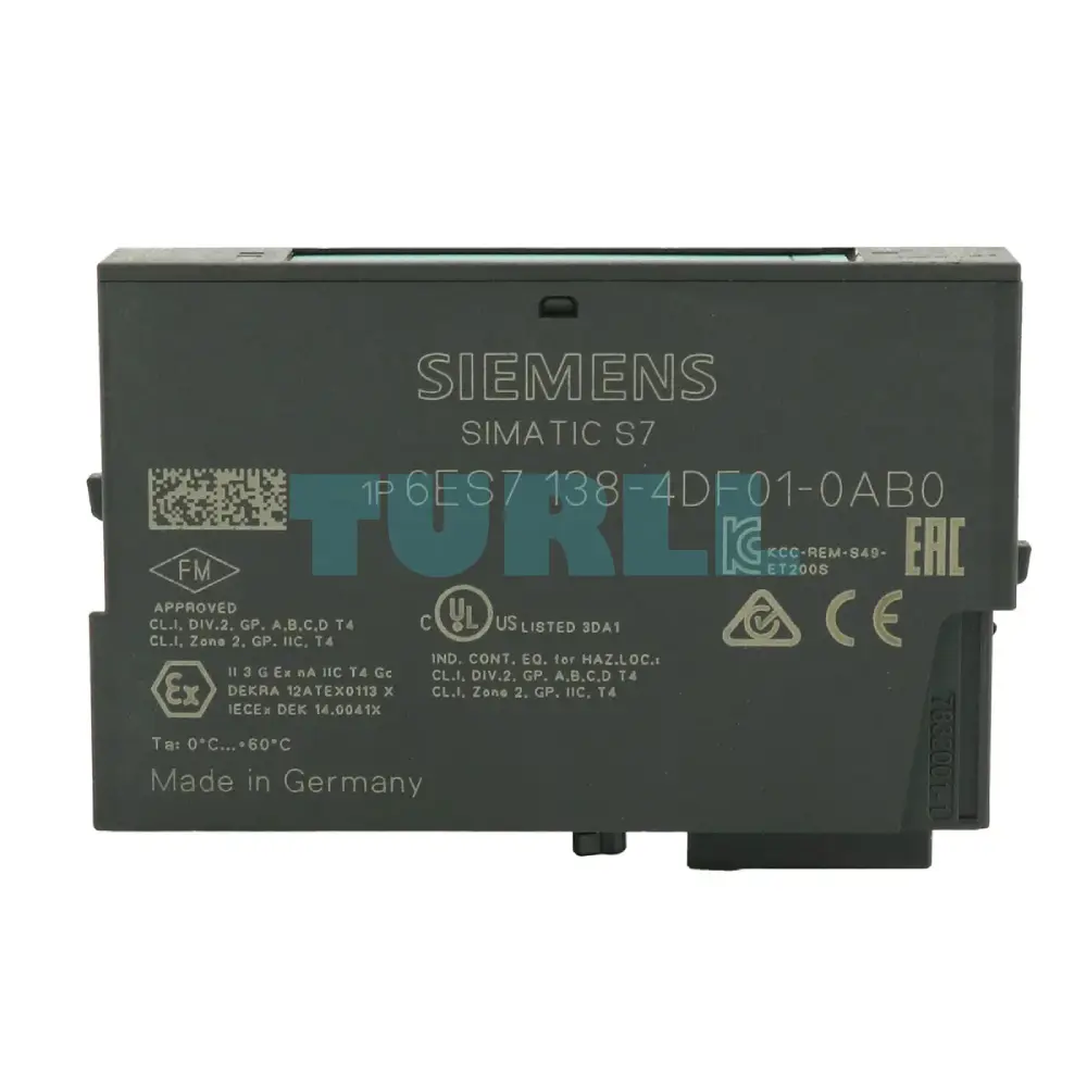 Siemens 6ES7138-4DF01-0AB0 SIMATIC DP ET 200S Serial Interface Module (1 SI) Original Brand New 4 Siemens 6ES7138-4DF01-0AB0 SIMATIC DP ET 200S Serial Interface Module (1 SI)