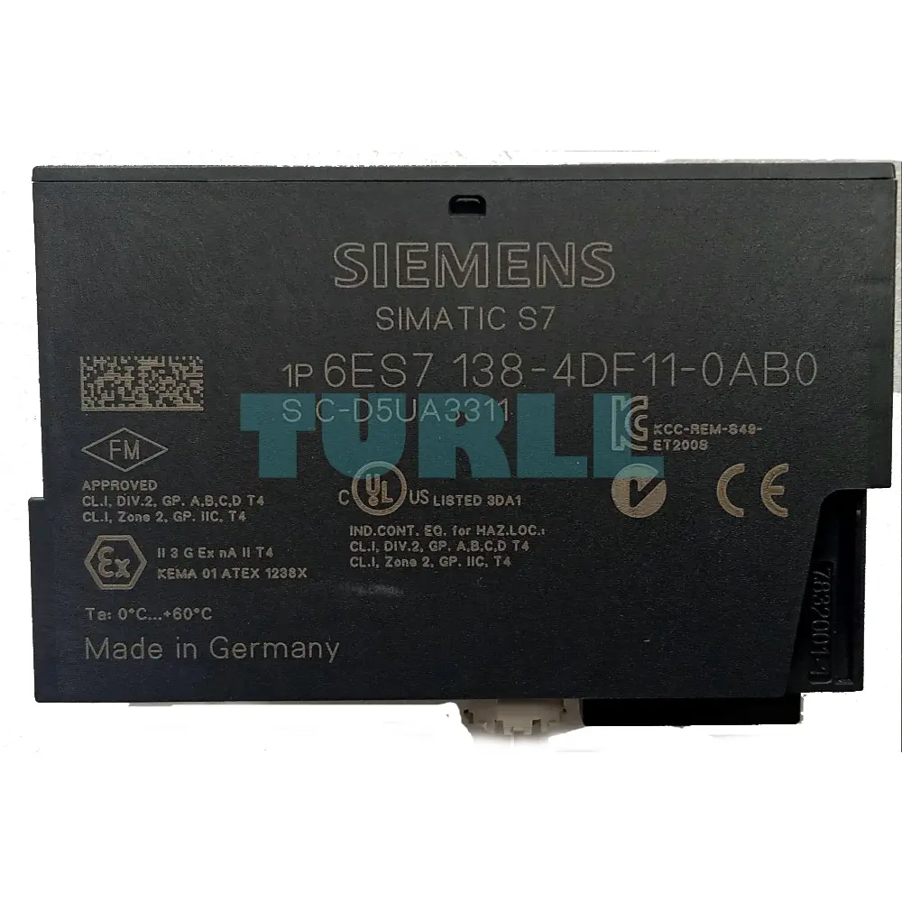 6ES7138-4DF11-0AB0 Siemens SIMATIC DP Electronics Module Original Brand New 3 6ES7138-4DF11-0AB0 Siemens SIMATIC DP Electronics Module