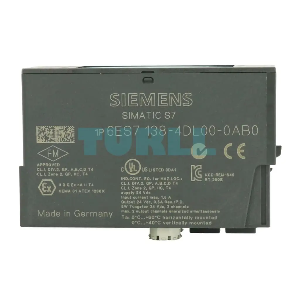 6ES7138-4DL00-0AB0 Siemens SIMATIC DP Electronics Module Original Brand New 2 6ES7138-4DL00-0AB0 Siemens SIMATIC DP Electronics Module