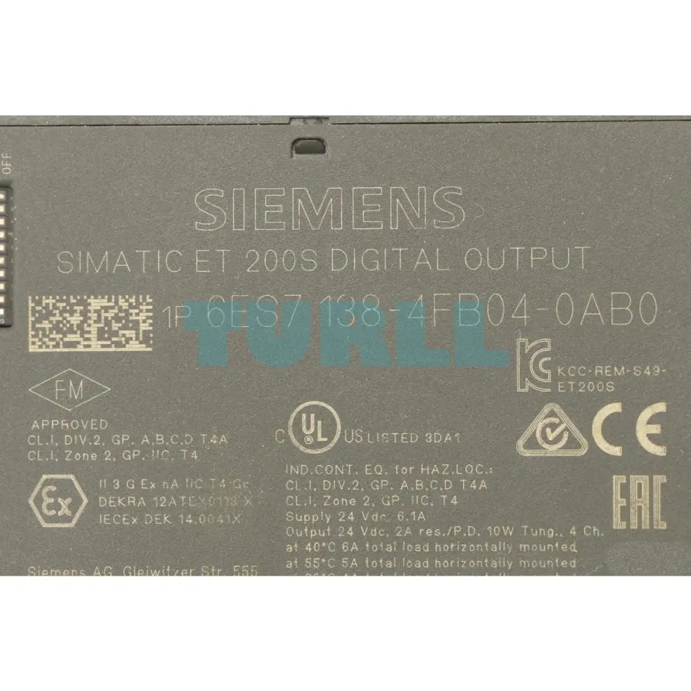 6ES7138-4FB04-0AB0 Siemens SIMATIC DP Electronics Module Original Brand New 2 6ES7138-4FB04-0AB0 Siemens SIMATIC DP Electronics Module