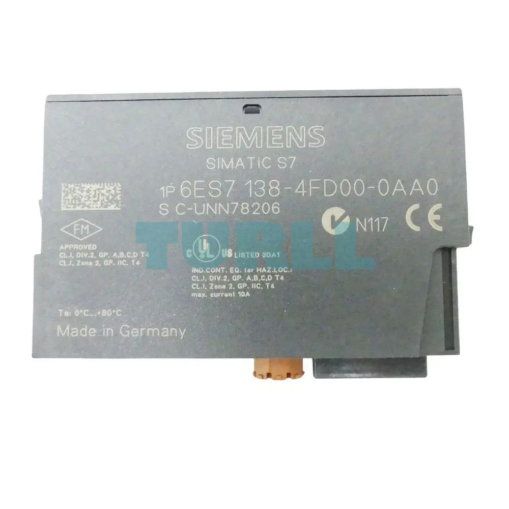 Siemens 6ES7138-4FD00-0AA0 SIMATIC DP Potential Distributor Module (4POTDIS) for ET 200S Original Brand New 3 Siemens 6ES7138-4FD00-0AA0 SIMATIC DP Potential Distributor Module (4POTDIS) for ET 200S