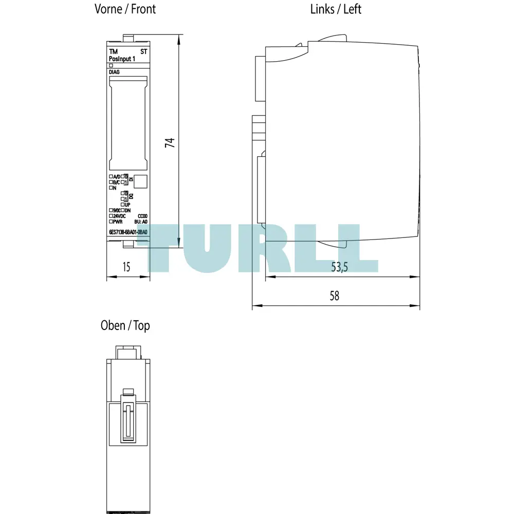Siemens 6ES7138-6BA01-0BA0 SIMATIC ET 200SP TM Posinput 1 Counter Module Original Brand New 5 Siemens 6ES7138-6BA01-0BA0 SIMATIC ET 200SP TM Posinput 1 Counter Module