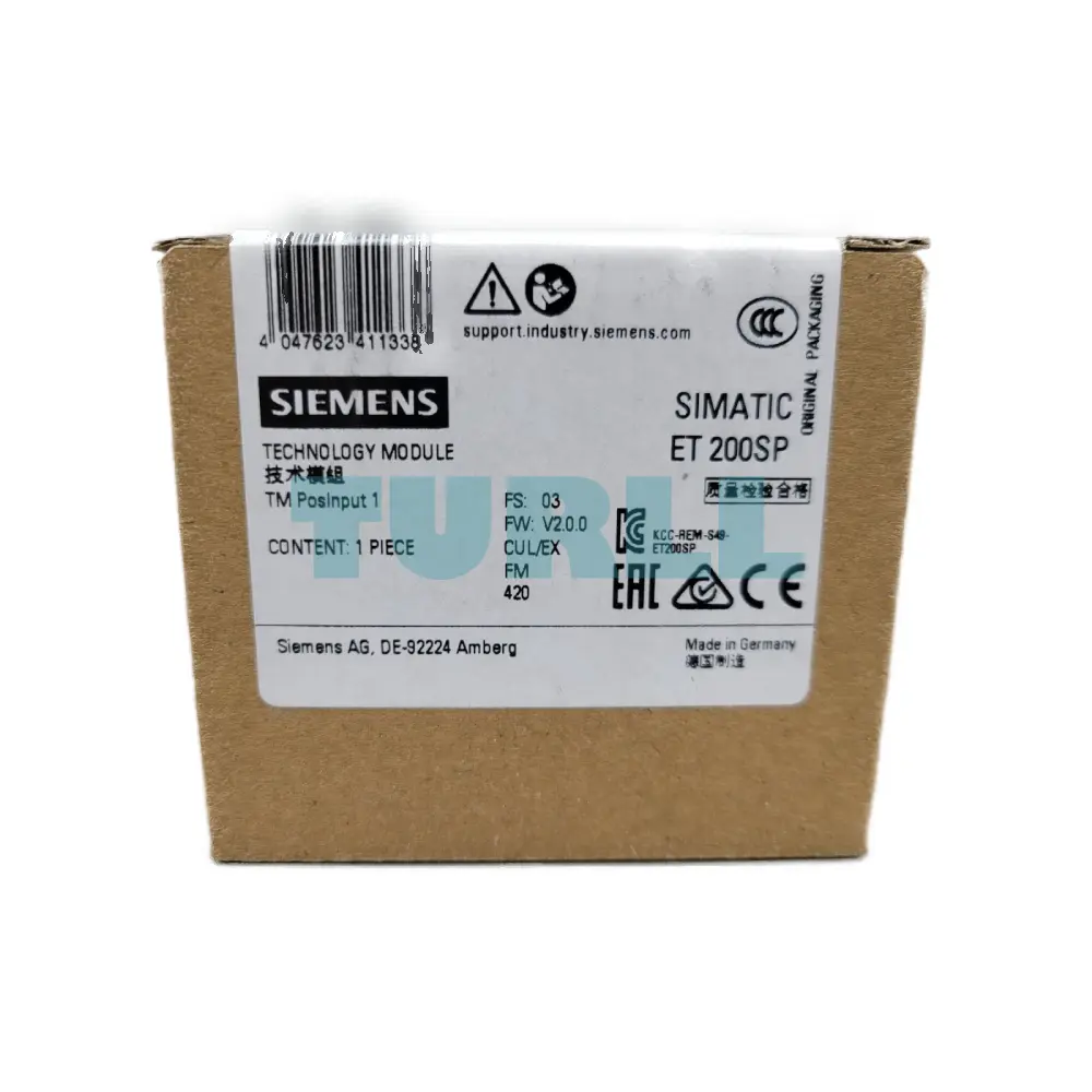 Siemens 6ES7138-6BA01-0BA0 SIMATIC ET 200SP TM Posinput 1 Counter Module Original Brand New 4 Siemens 6ES7138-6BA01-0BA0 SIMATIC ET 200SP TM Posinput 1 Counter Module