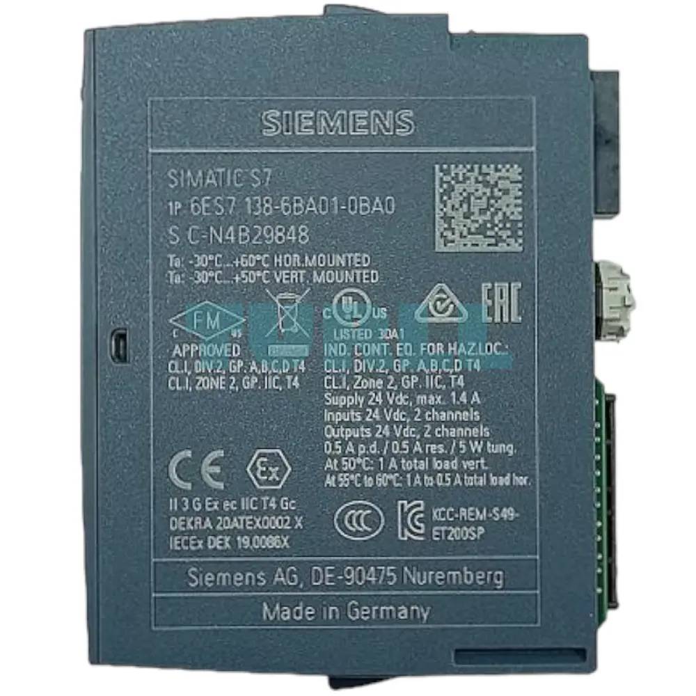 Siemens 6ES7138-6BA01-0BA0 SIMATIC ET 200SP TM Posinput 1 Counter Module Original Brand New 3 Siemens 6ES7138-6BA01-0BA0 SIMATIC ET 200SP TM Posinput 1 Counter Module