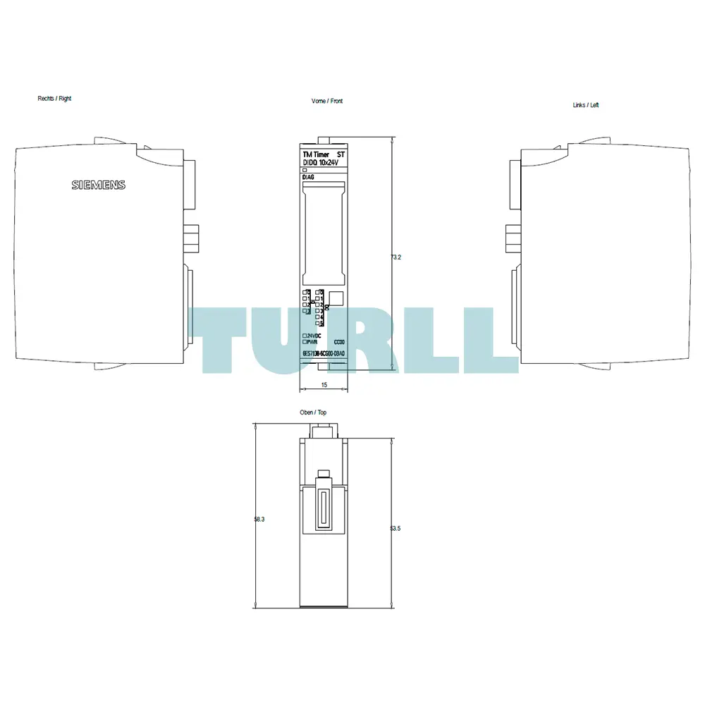 Siemens 6ES7138-6CG00-0BA0 SIMATIC ET 200SP TM Timer DIDQ 10x24V Module Original Brand New 3 Siemens 6ES7138-6CG00-0BA0 SIMATIC ET 200SP TM Timer DIDQ 10x24V Module