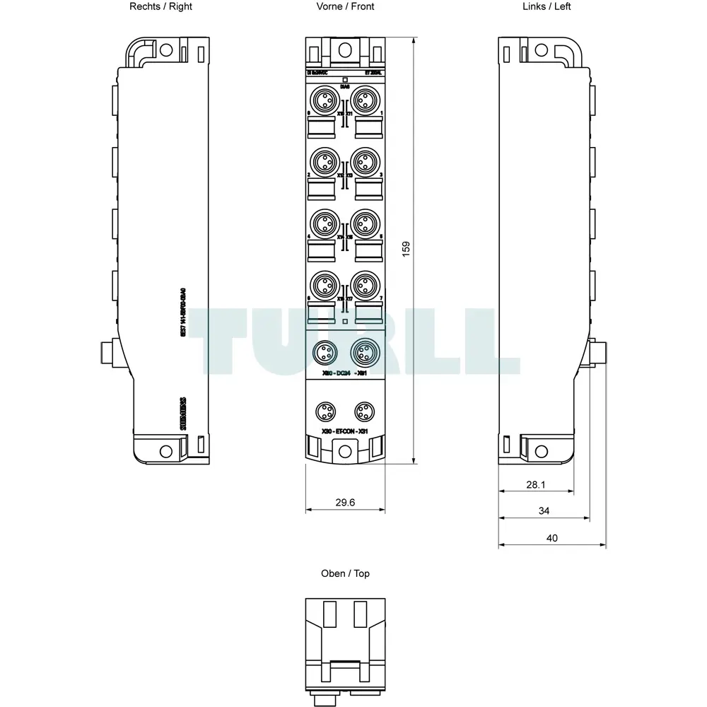 6ES7141-5BF00-0BA0 Siemens SIMATIC ET 200AL Digital I/O Modules Original Brand New 5 6ES7141-5BF00-0BA0 Siemens SIMATIC ET 200AL Digital I/O Modules