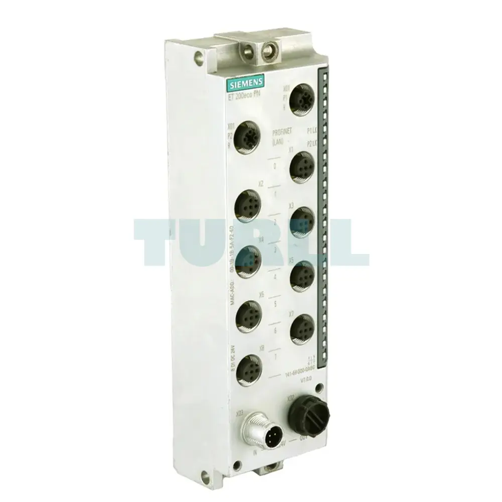 6ES7141-6BH00-0AB0 Siemens SIMATIC DP ET 200ECO PN Original Brand New 1 6ES7141-6BH00-0AB0 SIMATIC DP, ET 200ECO PN, 16 DI 24 V DC; 8xM12, duplicate assignment; Degree of protection IP67