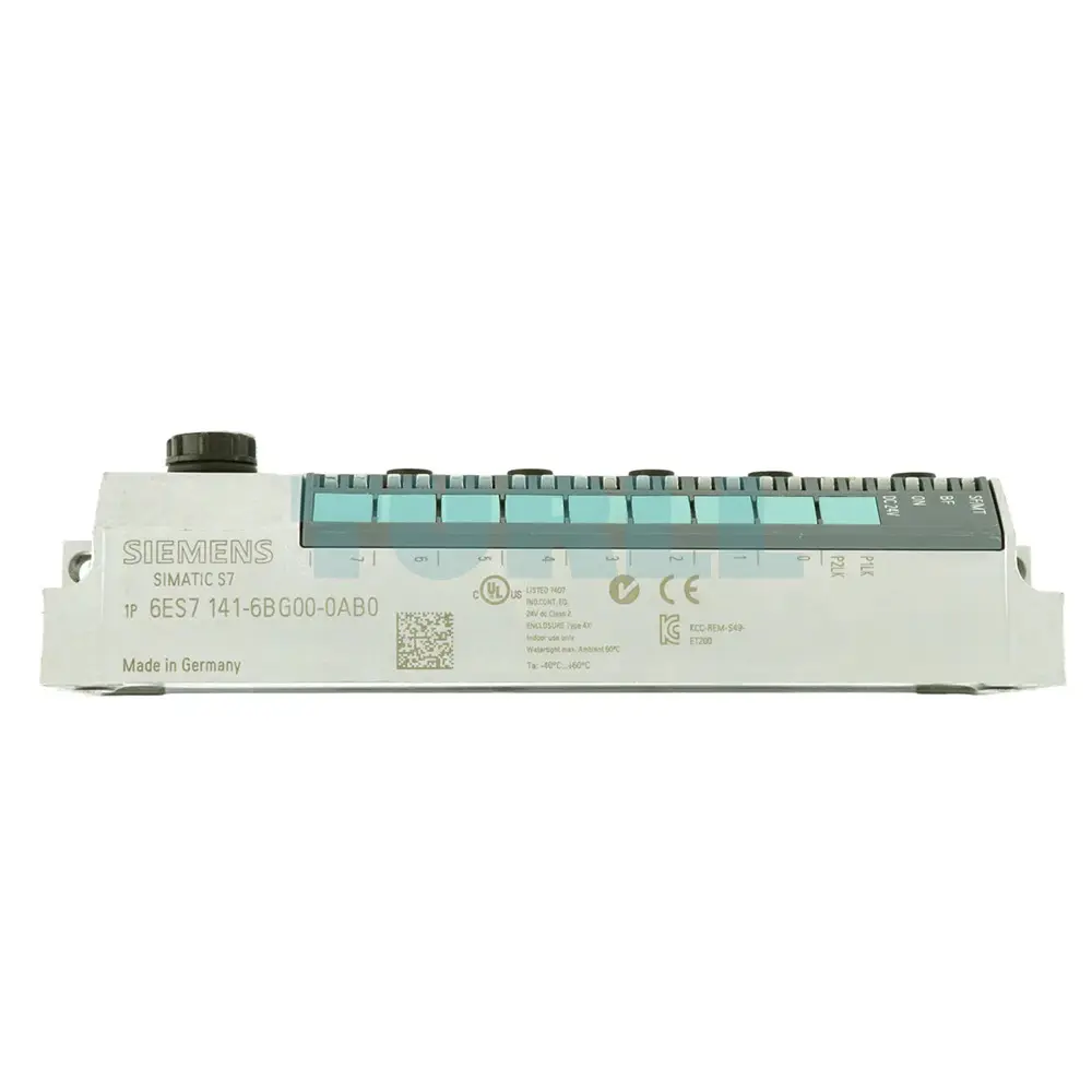 6ES7141-6BH00-0AB0 Siemens SIMATIC DP ET 200ECO PN Original Brand New 5 6ES7141-6BH00-0AB0 SIMATIC DP, ET 200ECO PN, 16 DI 24 V DC; 8xM12, duplicate assignment; Degree of protection IP67