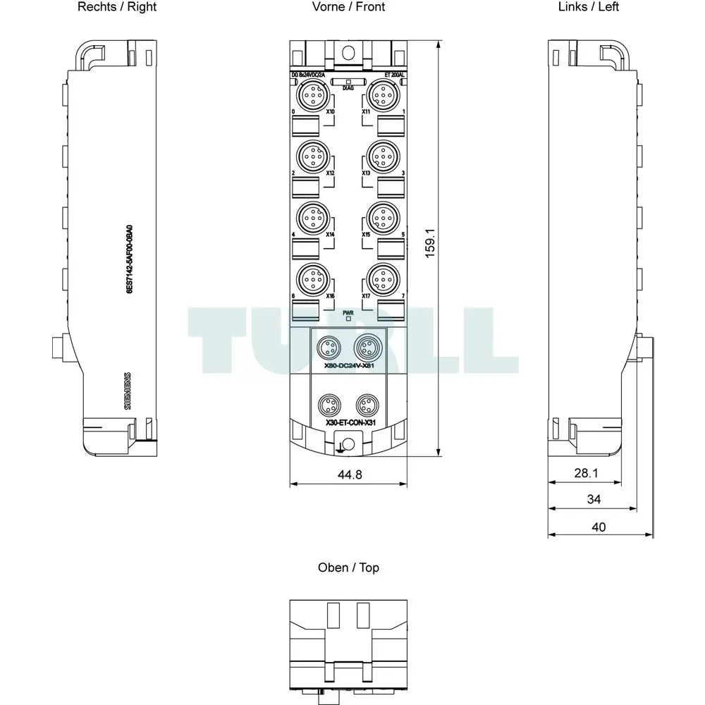 6ES7142-5AF00-0BA0 Siemens SIMATIC ET 200AL Digital I/O Modules Original Brand New 5 6ES7142-5AF00-0BA0 Siemens SIMATIC ET 200AL Digital I/O Modules