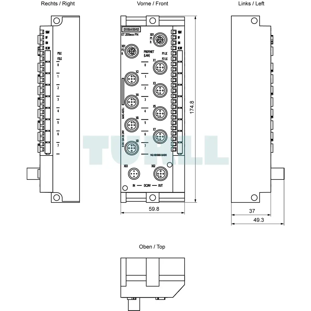 6ES7142-6BG00-0AB0 Siemens SIMATIC DP ET 200ECO PN Digital I/O Devices Original Brand New 2 6ES7142-6BG00-0AB0 Siemens SIMATIC DP ET 200ECO PN Digital I/O Devices