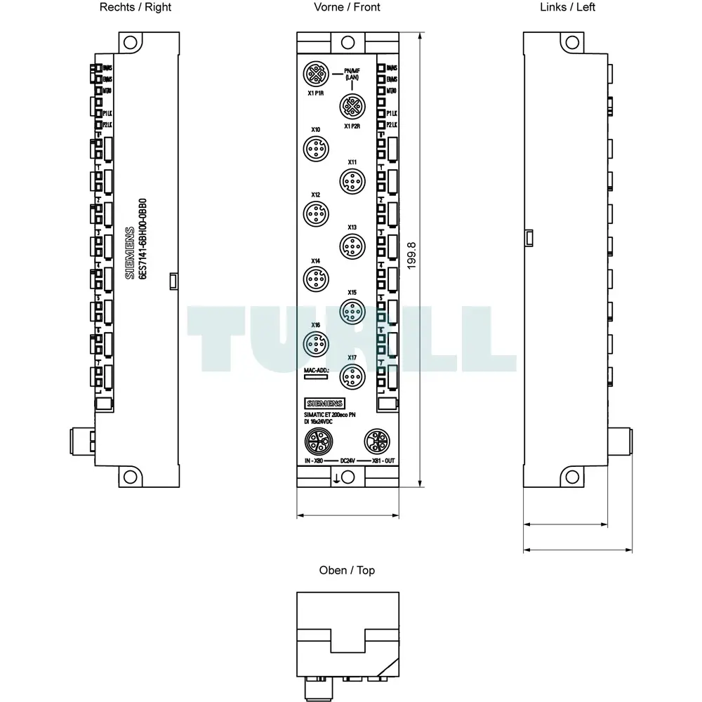 6ES7142-6BH00-0AB0 Siemens SIMATIC DP ET 200ECO PN Digital I/O Devices Original Brand New 2 6ES7142-6BH00-0AB0 Siemens SIMATIC DP ET 200ECO PN Digital I/O Devices
