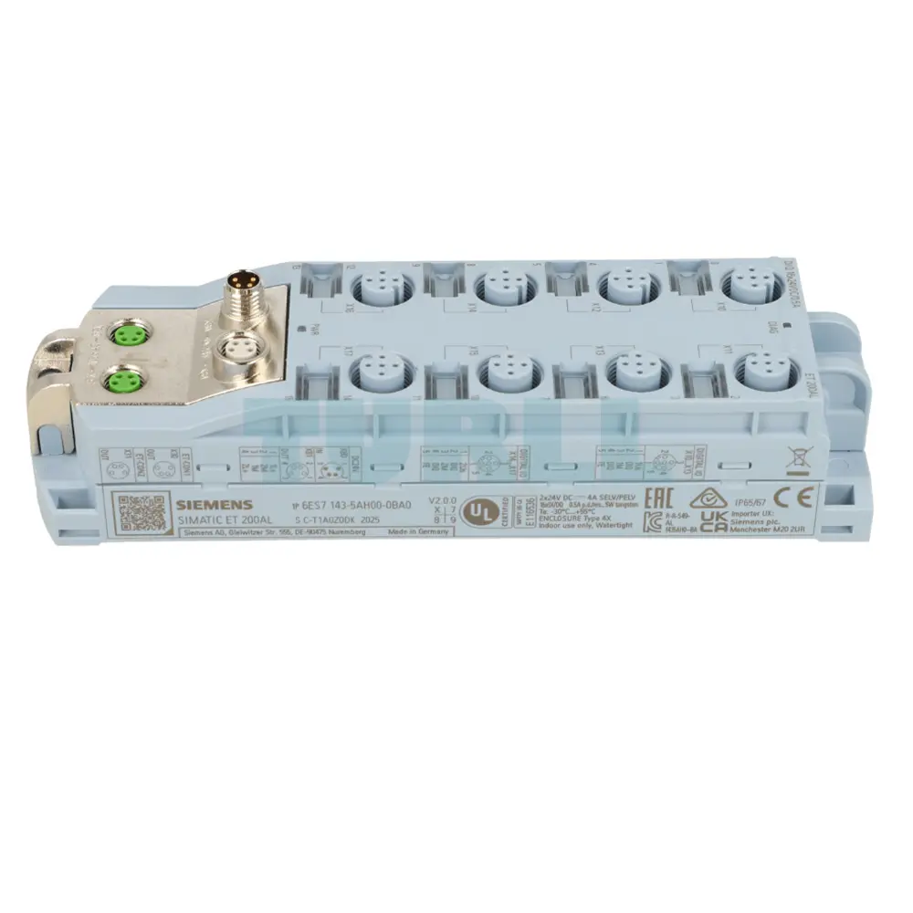 6ES7143-5AH00-0BA0 Siemens SIMATIC ET 200AL Digital I/O Module Original Brand New 3 6ES7143-5AH00-0BA0 Siemens SIMATIC ET 200AL Digital I/O Module