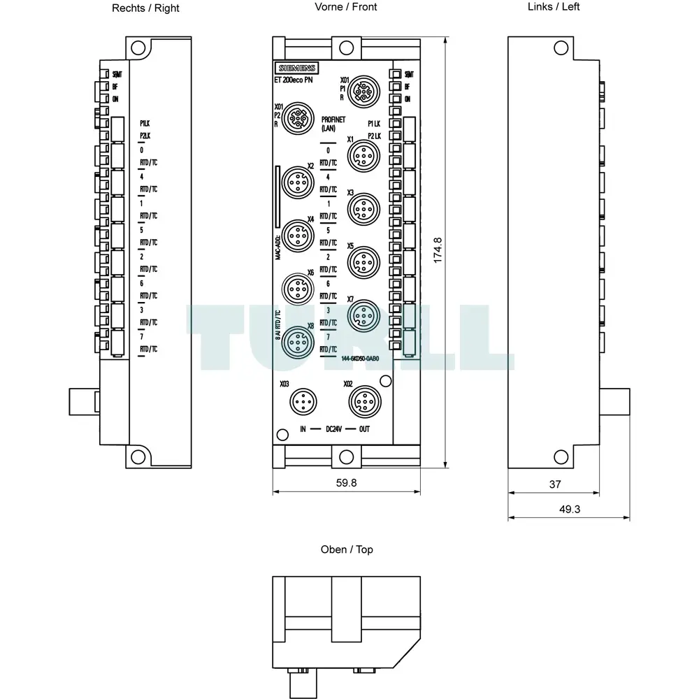 6ES7144-6KD50-0AB0 Siemens SIMATIC DP ET 200ECO PN Analog I/O Devices Original Brand New 2 6ES7144-6KD50-0AB0 Siemens SIMATIC DP ET 200ECO PN Analog I/O Devices