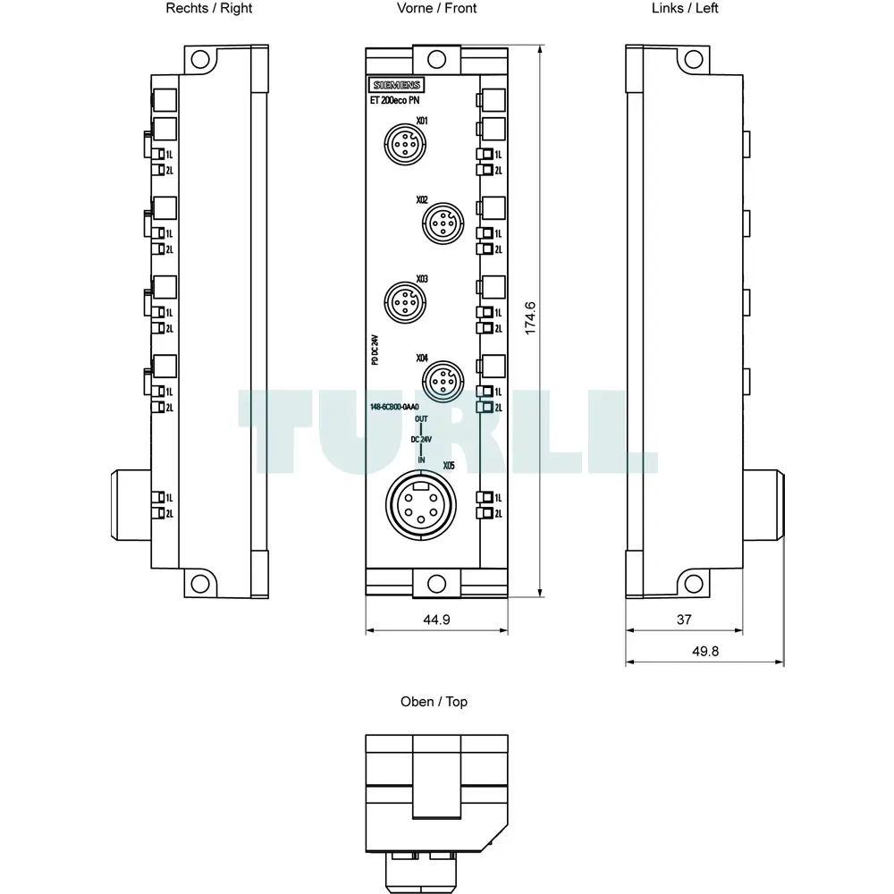 6ES7148-6CB00-0AA0 Siemens SIMATIC DP ET 200ECO PN Original Brand New 5 6ES7148-6CB00-0AA0 Siemens SIMATIC DP ET 200ECO PN