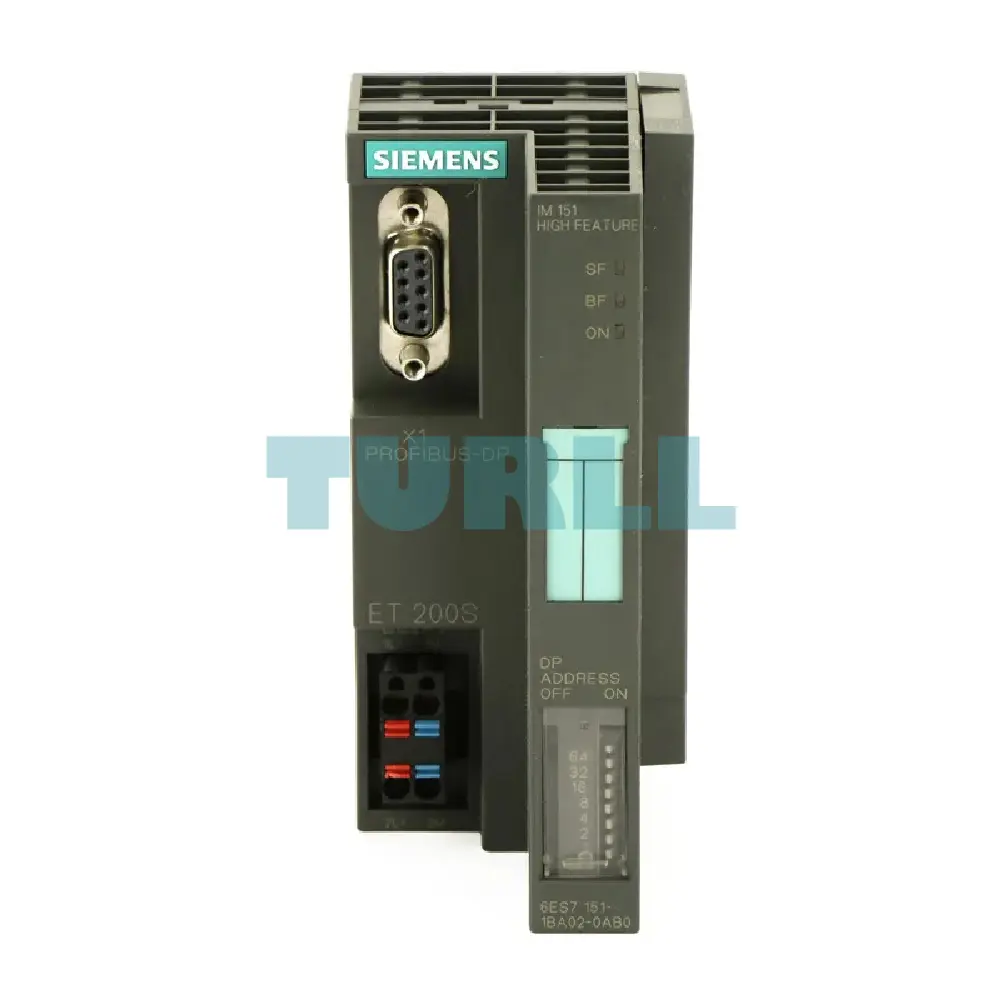 Siemens 6ES7151-1BA02-0AB0 SIMATIC DP IM151-1 High Feature Interface Module for ET200S Original Brand New 1 Siemens 6ES7151-1BA02-0AB0 SIMATIC DP IM151-1 High Feature Interface Module for ET200S