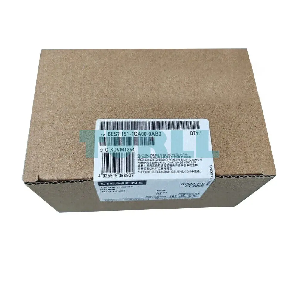 Siemens 6ES7151-1CA00-0AB0 SIMATIC DP Interface Module IM 151-1 Basic for ET 200S Original Brand New 4 Siemens 6ES7151-1CA00-0AB0 SIMATIC DP Interface Module IM 151-1 Basic for ET 200S