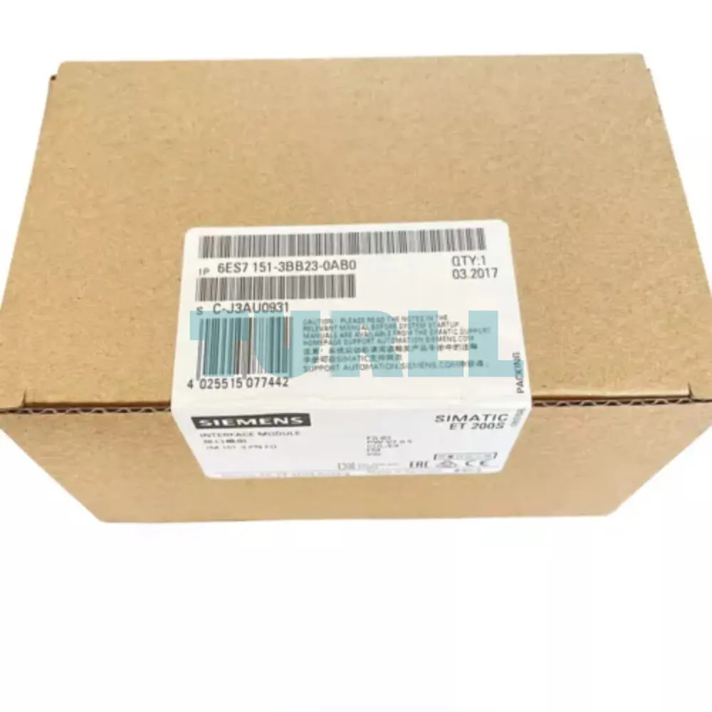 Siemens 6ES7151-3BB23-0AB0 SIMATIC DP Interface Module IM 151-3 PN FO for ET 200S Original Brand New 3 Siemens 6ES7151-3BB23-0AB0 SIMATIC DP Interface Module IM 151-3 PN FO for ET 200S